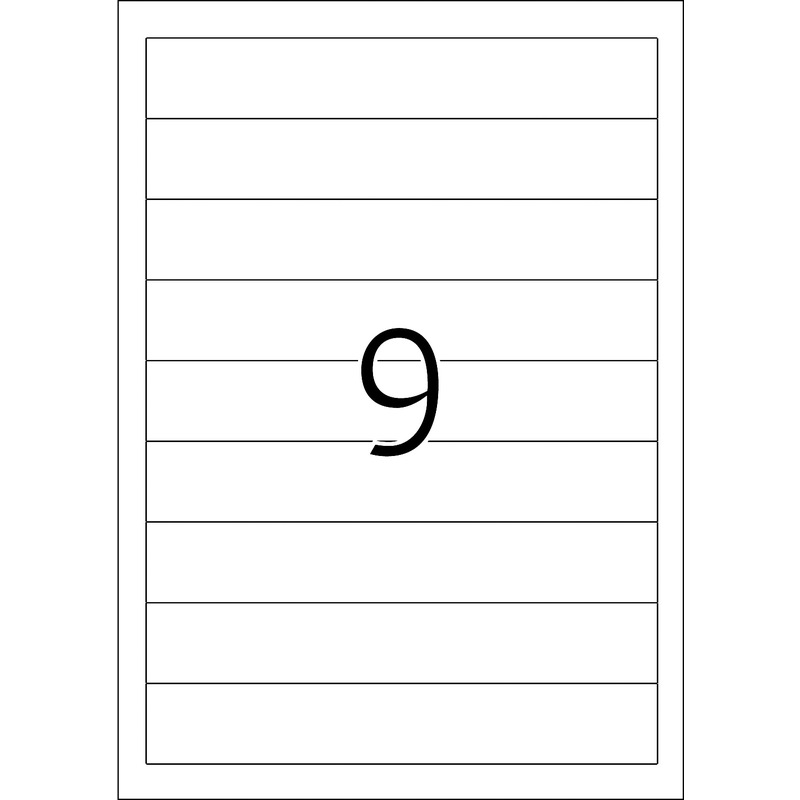 weiß HERMA Ordnerrücken-Einsteckschilder 30 x 190 mm