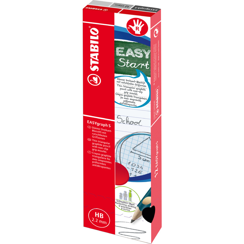 STABILO Bleistift EASYgraph "S", Härtegrad HB, blau 326/02HB bei www.officeb2b.ch günstig kaufen
