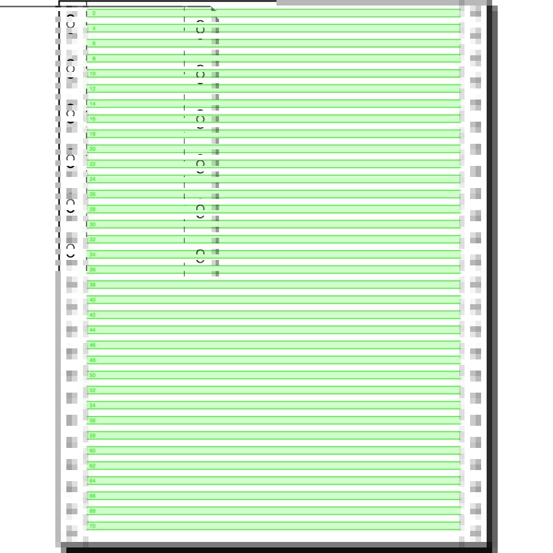 30,48 cm sigel DIN-Computerpapier endlos 240 mm x 12/"