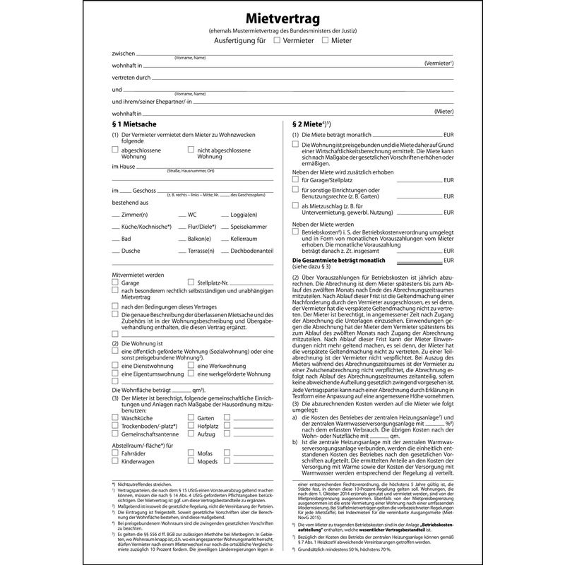 Sigel Vordruck Mietvertrag A4 6 Seitig Mv469 Bei Www Officeb2b