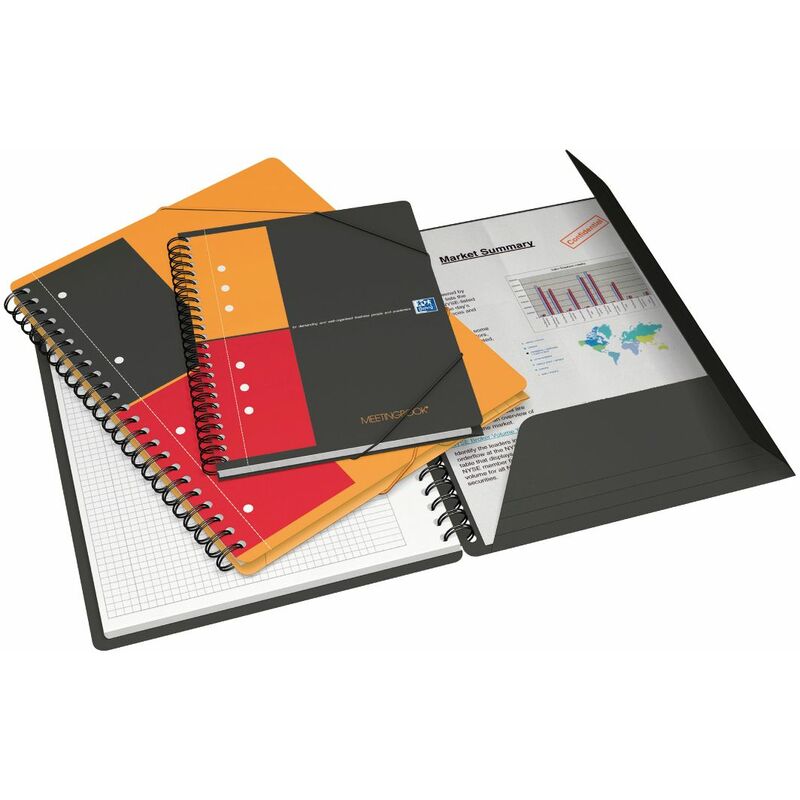kariert A5 Oxford International Collegeblock /"MEETINGBOOK/"