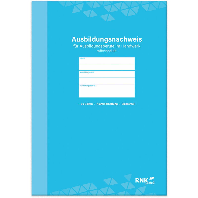 RNK 5051 Ausbildungsnachweis wöchendlich Handwerk