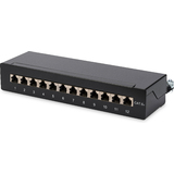 DIGITUS desktop Patch panel Kat.6A, klasse EA, 12 x RJ45