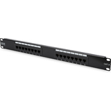 DIGITUS 19" patch Panel Kat.6, klasse E, 16 x RJ45, 1 HE