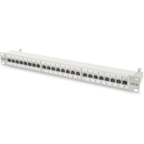 DIGITUS 19" patch Panel Kat.6A (tief), 24 x RJ45, 1 HE