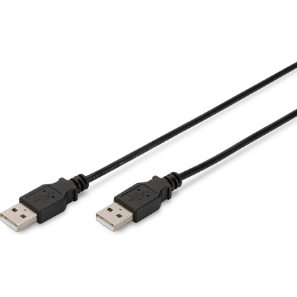 DIGITUS USB 2.0 Anschlusskabel, USB-A - USB-A Stecker, 1,0 m