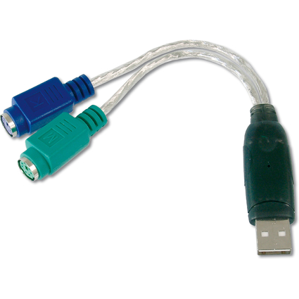 DIGITUS USB 1.1 - 2 x PS/2 Adapterkabel, 180 mm