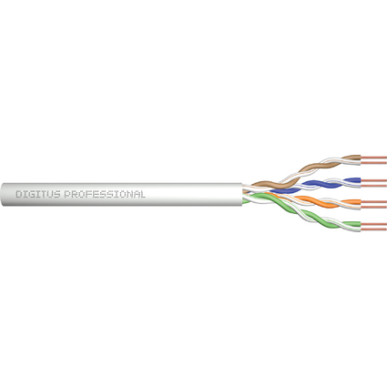 DIGITUS Installationskabel Kat.5e, U/UTP, 100 m Ring, grau