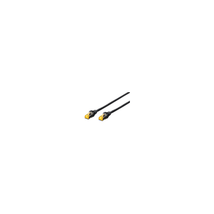 DIGITUS Patchkabel Kat. 6A, S/FTP, 0,5 m, schwarz