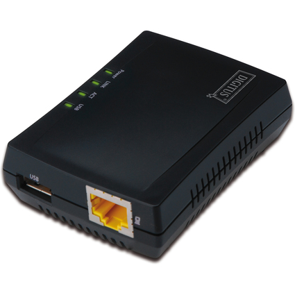 DIGITUS Mini Multifunktions Printserver, 1 x USB 2.0