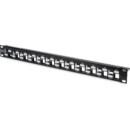 DIGITUS 19" Modulares Verteilerfeld Kat.6a, 24 Port