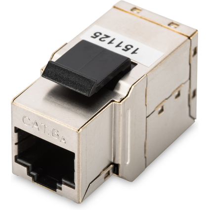 DIGITUS Modular Adapter Kat.6A, geschirmt, 2 x RJ45 Kupplung