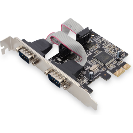 DIGITUS Serielle 16C950 PCI Express Karte, 2 Port