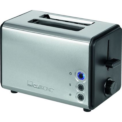 CLATRONIC 2-Scheiben Toaster TA 3620, schwarz / edelstahl