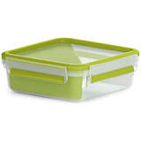 emsa sandwichbox CLIP & GO, 0,85 Liter, transparent / grün