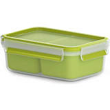 emsa snackbox CLIP & GO, 1,0 Liter, transparent / grün