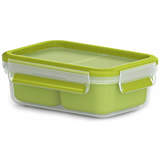 emsa snackbox CLIP & GO, 0,55 Liter, transparent / grün