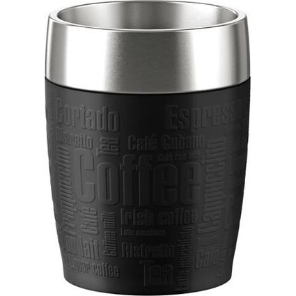 emsa Isolierbecher TRAVEL CUP, 0,20 L., Manschette schwarz