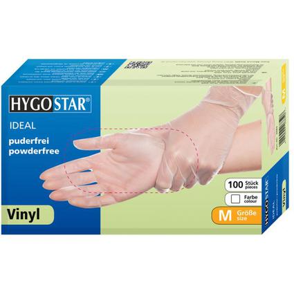 HYGOSTAR Vinyl-Handschuh "IDEAL", S, wei, puderfrei