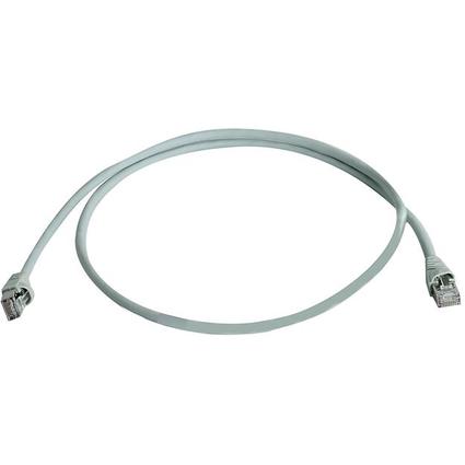 Telegrtner Patchkabel, Kat.6A (tief), S/FTP, 1,0 m, grau