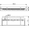 Telegrtner 19" Patch Panel, K Class EA(tief), 24 x RJ45