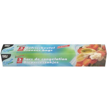 PAPSTAR Gefrierbeutel QuickSnap 3 Liter, 270 x 280 mm