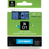 DYMO d1 Schriftbandkassette schwarz/blau, 12 mm x 7 m