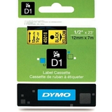 DYMO d1 Schriftbandkassette schwarz/gelb, 12 mm x 7 m