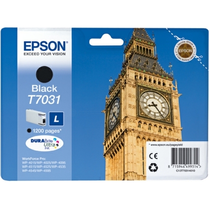 EPSON Tinte fr EPSON WorkForcePro 4000/4500, schwarz, L