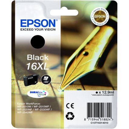 EPSON Tinte N.16XL fr EPSON WorkForce 2010/2510, schwarz,XL