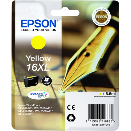 EPSON Tinte N.16XL fr EPSON WorkForce 2010/2510, gelb, XL