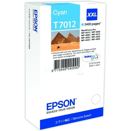 EPSON Tinte fr EPSON WorkForcePro 4000/4500, cyan, XXL