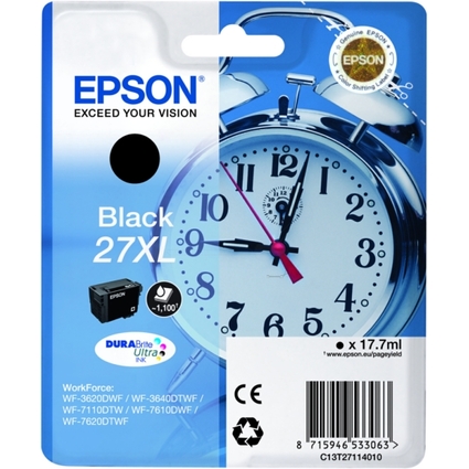EPSON Tinte N.27XL fr EPSON WorkForce WF-3620DWF, schwarz