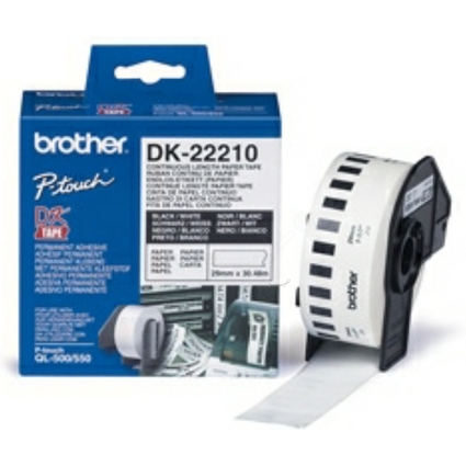 brother DK-22210 Endlos-Etiketten Papier, 29 mm x 30,48 m