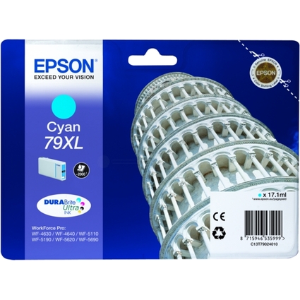 EPSON Tinte N.79XL fr EPSON WorkForcePro WF-5620DWF,cyan HC