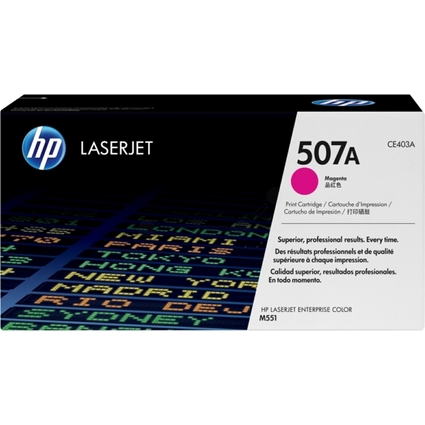 hp Toner hp 507A fr hp Color LaserJet M551dn, magenta