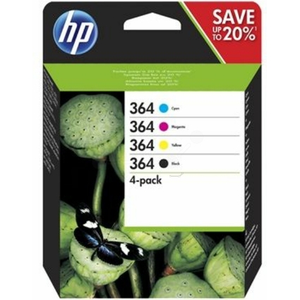 hp Multipack hp 364 (N9J73AE) fr hp, schwarz/farbig