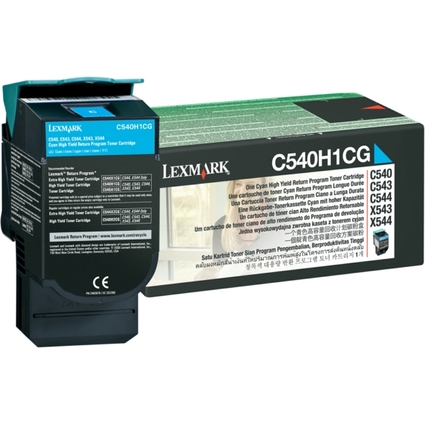 LEXMARK Rckgabe-Toner fr LEXMARK C540/C543, cyan, HC