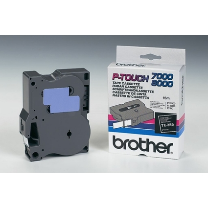 brother TX-Tape TX-355 Schriftbandkassette, Bandbreite: 24mm