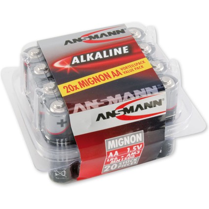 ANSMANN Alkaline Batterie "RED", Mignon AA, 20er Blister