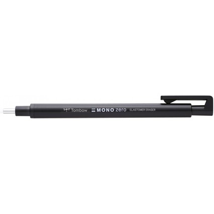 Tombow Radierstift "MONO zero", runde Spitze, schwarz