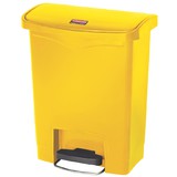 Rubbermaid tret-abfalleimer Slim Jim, 30 Liter, gelb