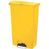 Rubbermaid tret-abfalleimer Slim Jim, 68 Liter, gelb