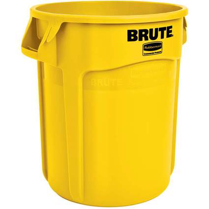 Rubbermaid Container BRUTE 75,7 Liter, aus PP, gelb