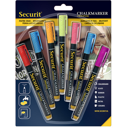 Securit Kreidemarker ORIGINAL SMALL, 7er Set