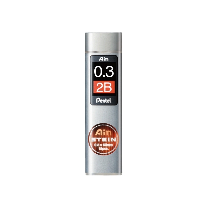 Pentel Druckbleistift-Feinmine AIN STEIN C273, Hrtegrad: 2B
