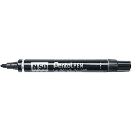 Pentel Permanent-Marker N50, schwarz, Rundspitze
