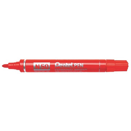 Pentel Permanent-Marker N50, rot, Rundspitze