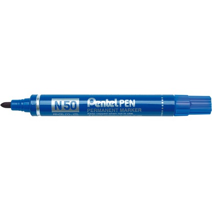 Pentel Permanent-Marker N50, blau, Rundspitze