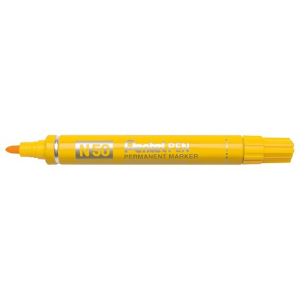 Pentel Permanent Marker N50, gelb, Rundspitze